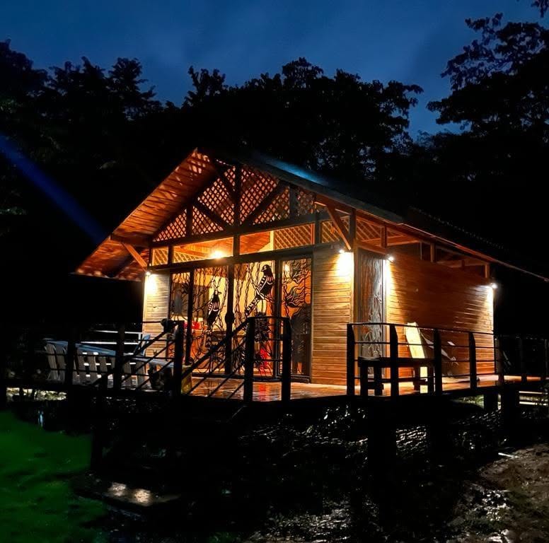 Cabaña Eco Lodge Nicoya Silvestre vista nocturna